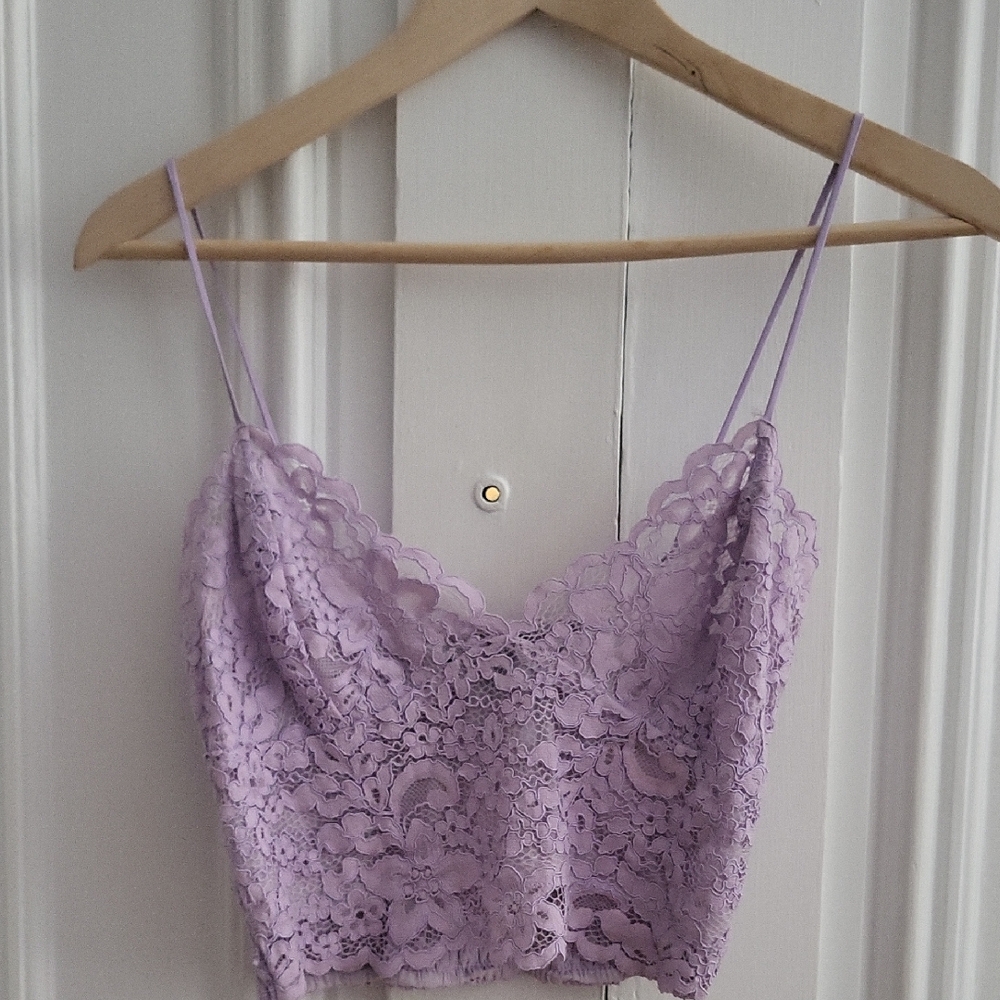 Express Lilac Lace Camisole